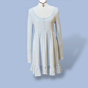 WILD FABLE RIBBED LONG SLEEVE BABYDOLL DRESS SIZE MEDIUM